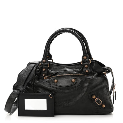Balenciaga Agneau Giant 12 Rose Gold Hardware Town Black 1 of 13