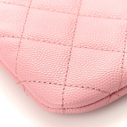 Chanel Caviar Quilted Small Cosmetic Case Light Pink 7 of 9