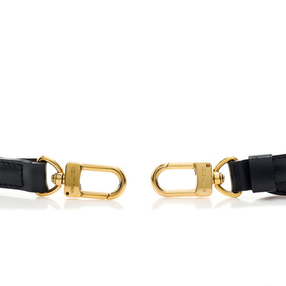 Louis Vuitton Calfskin 20mm Adjustable Shoulder Strap Black 3 of 4
