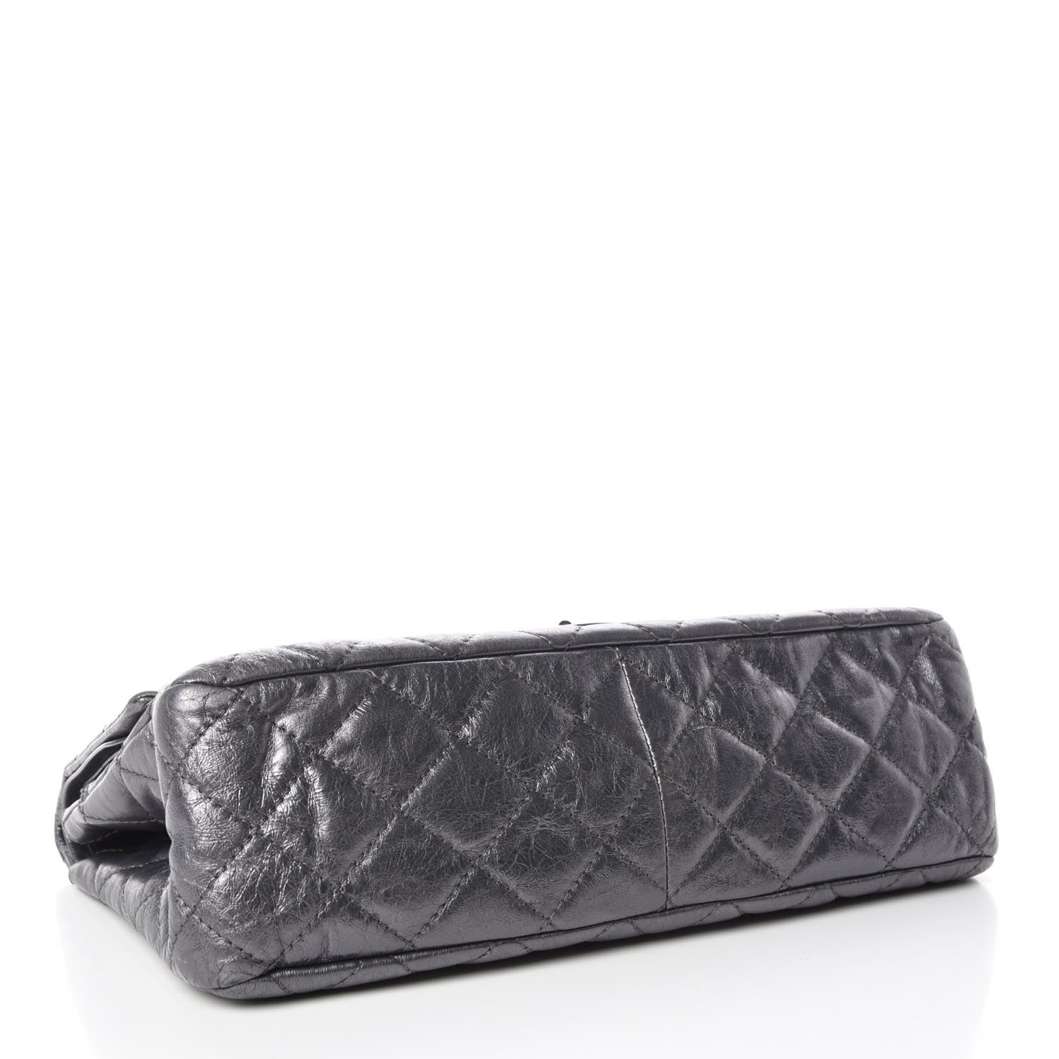 Chanel Metallic Aged Calfskin Quilted 2.55 Reissue 227 Flap Dark Silver 4 of 16
