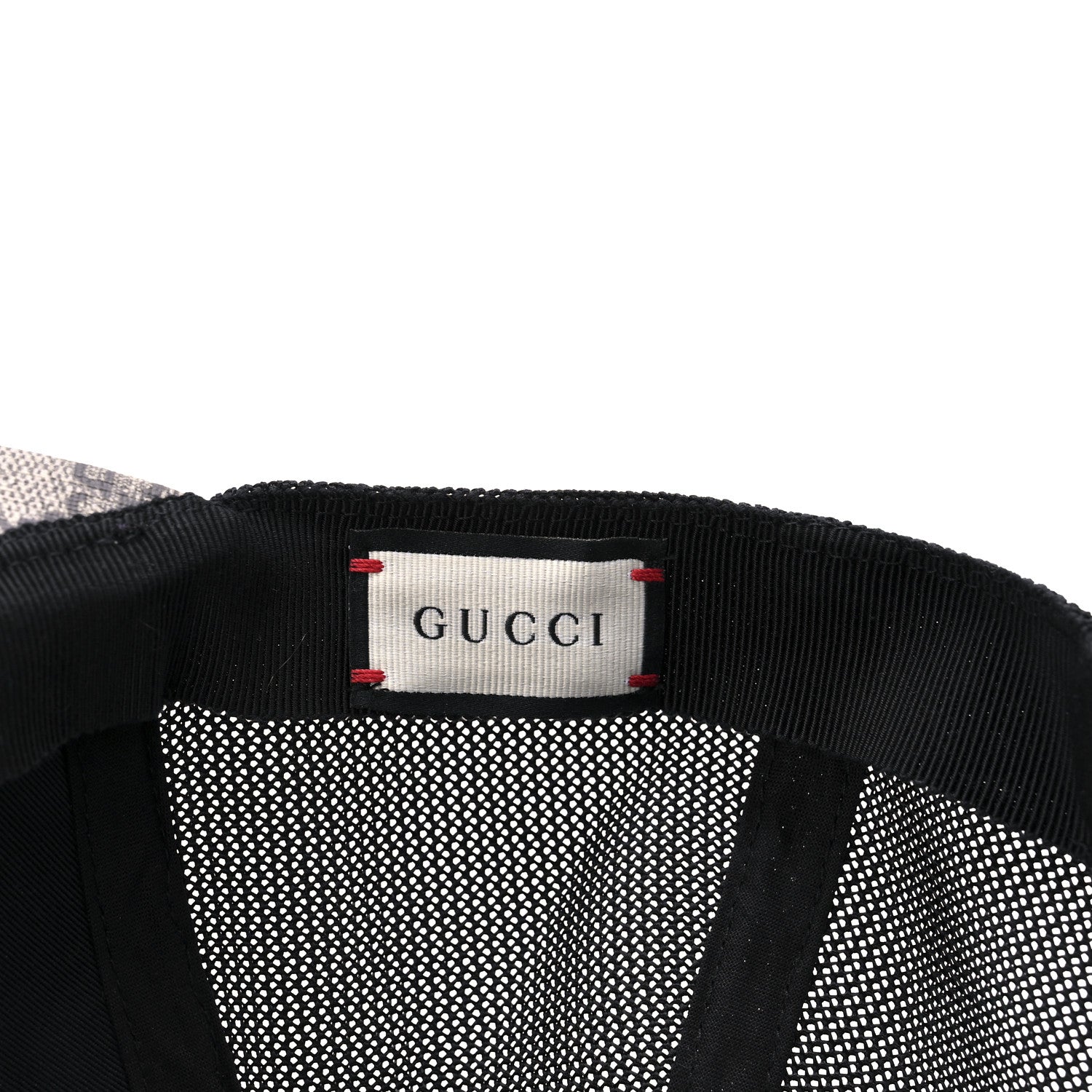 Gucci GG Supreme Monogram Fake/Not Baseball Hat 59 Beige Black