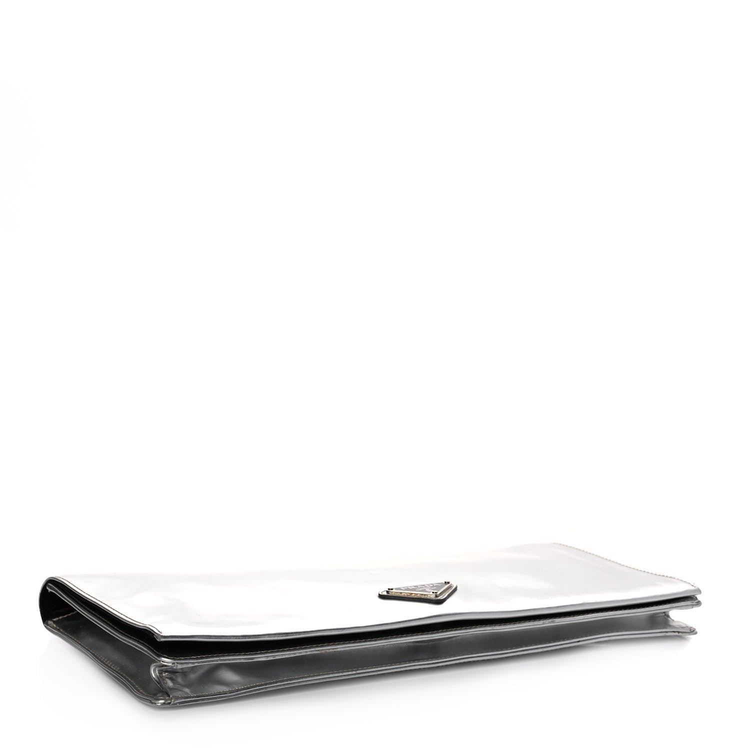 Prada Metallic Pouch Silver 4 of 10
