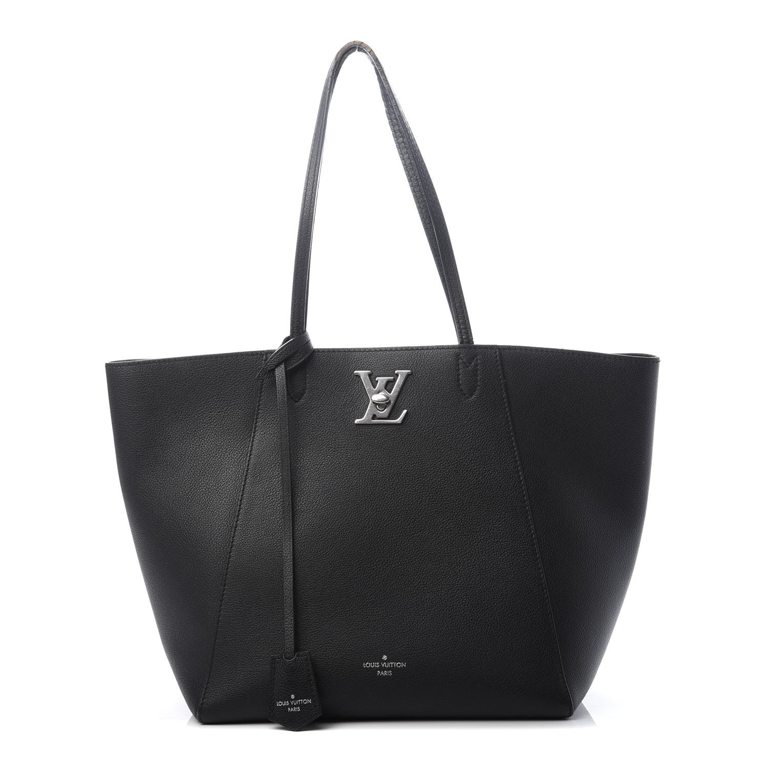 Louis Vuitton Calfskin Lockme Cabas Black 1 of 17