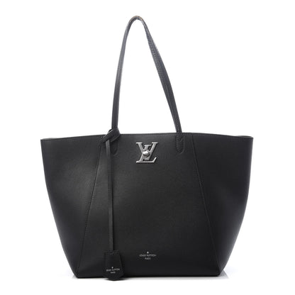 Louis Vuitton Calfskin Lockme Cabas Black 1 of 17