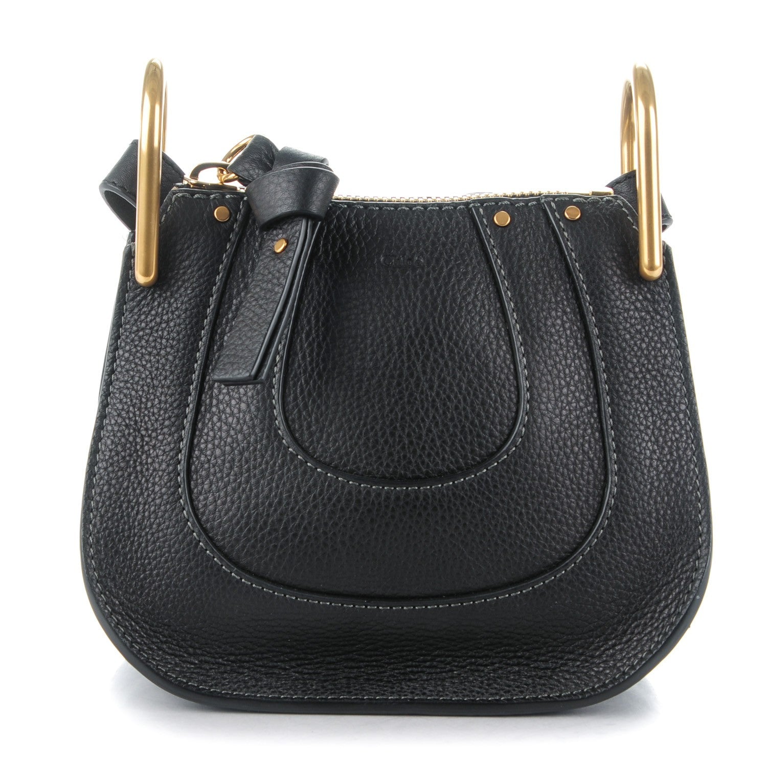 Chloe Grained Calfskin Nano Hayley Hobo Black 1 of 8