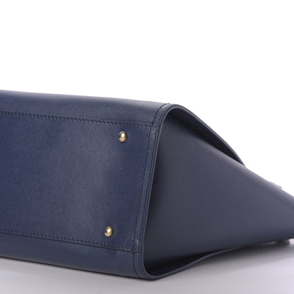 Chanel Caviar Small Studded Deauville Tote Navy 7 of 10