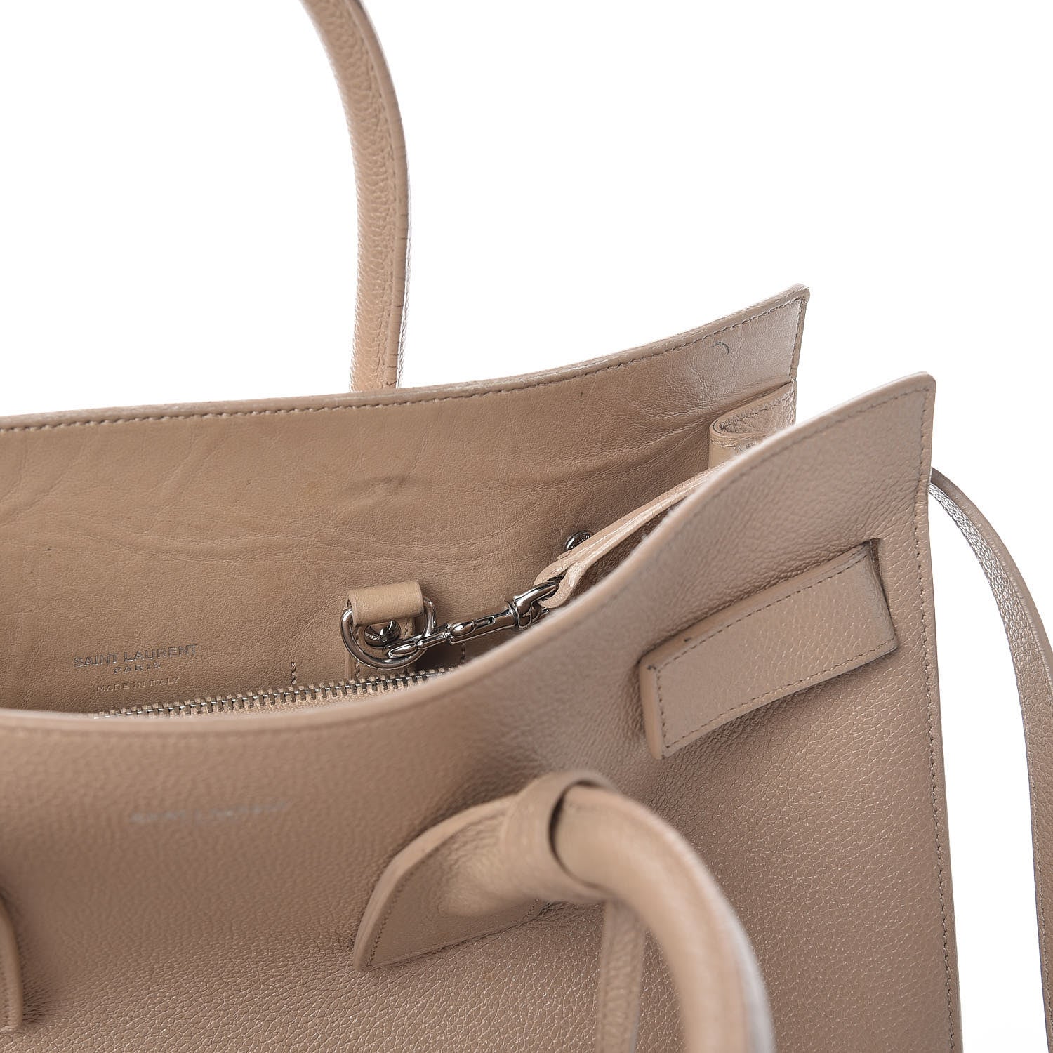 Saint Laurent Grained Calfskin Small Sac De Jour Nude Powder 18 of 37