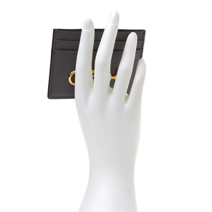 Gucci Grainy Calfskin Zumi Card Holder Dusty Grey 2 of 7