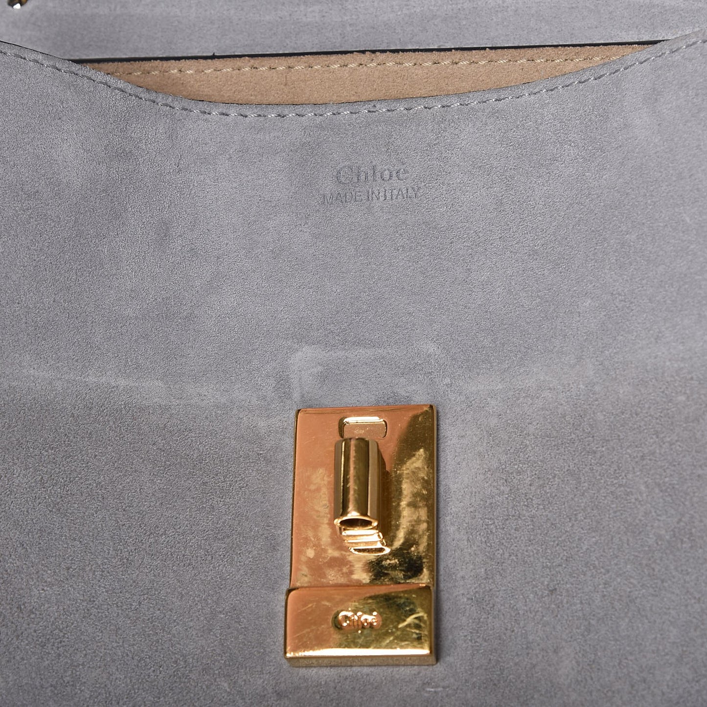 Suede Smooth Calfskin Drew Shoulder Bag Fresh Blue