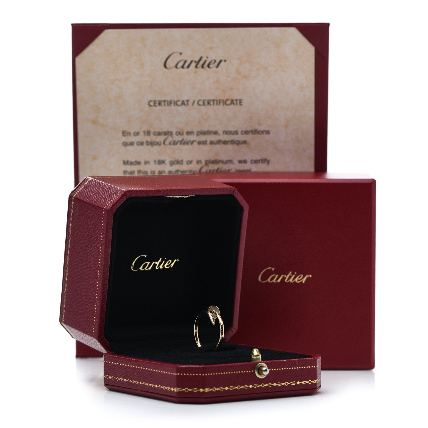 Cartier 18K Yellow Gold Small Juste Un Clou Ring 47 4 6 of 6