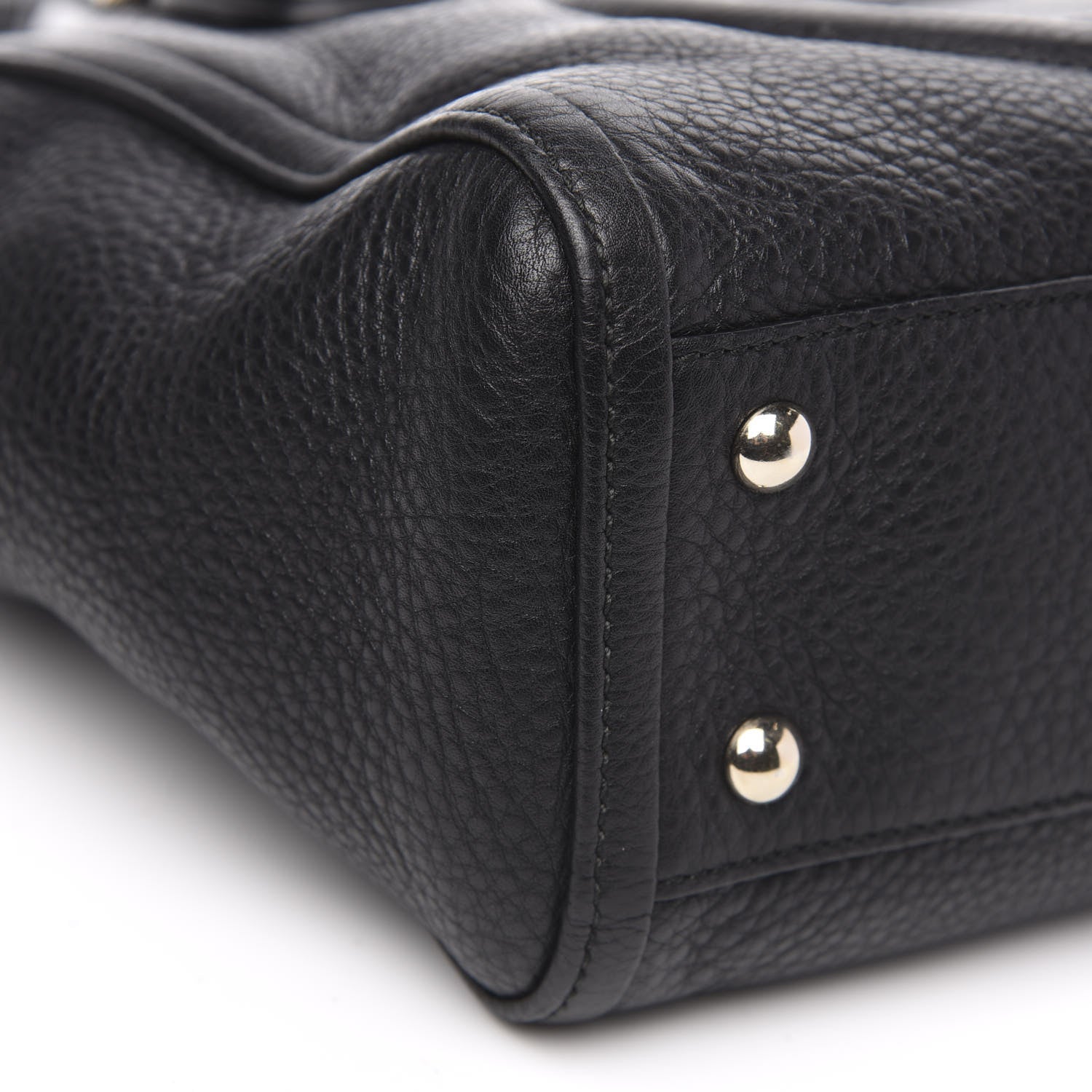 Gucci Pebbled Calfskin Small Soho Top Handle Bag Black 8 of 9