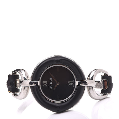 Gucci Stainless Steel Bamboo 35mm Quartz Watch Black 3 of 7