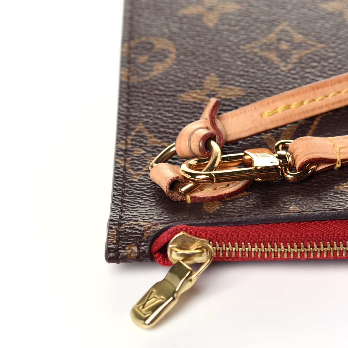 Monogram Neverfull MM GM Pochette Cherry