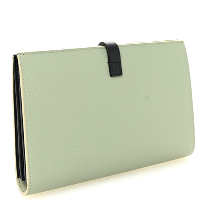 Celine Grained Calfskin Large Multifunction Strap Wallet Pistachio 3 of 9