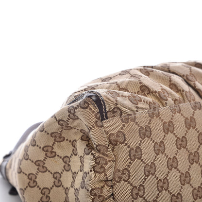 Gucci Monogram Large D Gold Hobo Dark Brown 13 of 23