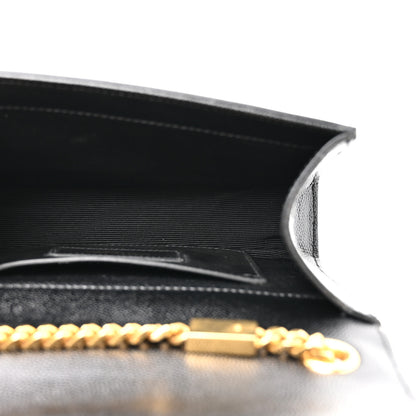 Saint Laurent Grain De Poudre Small Monogram Kate Satchel Black 5 of 10