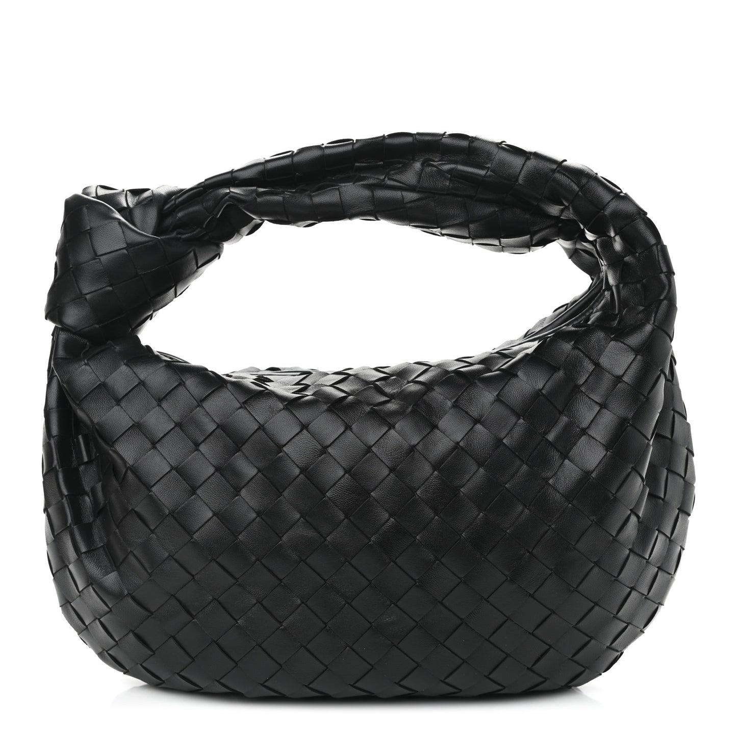 Nappa Intrecciato Teen Jodie Hobo Black