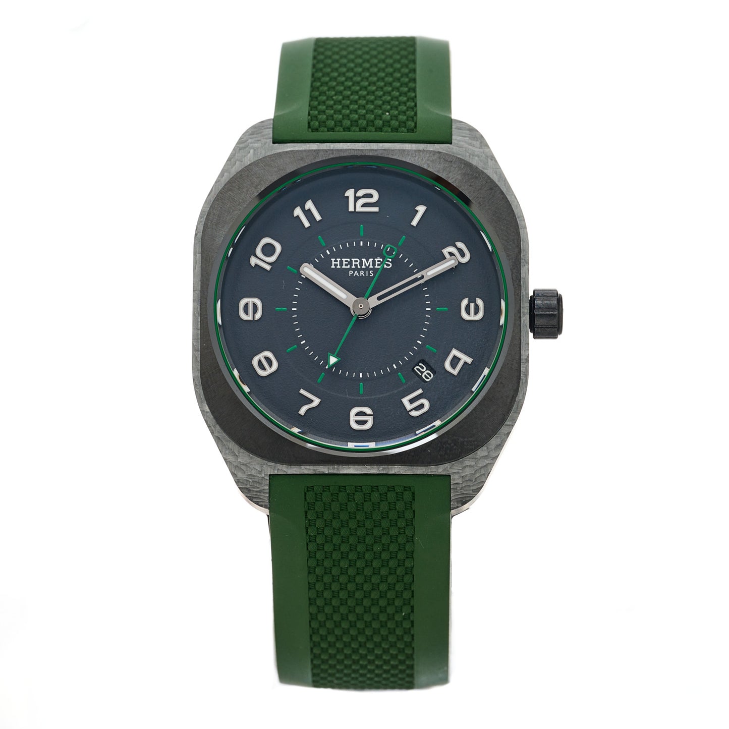 Glass Fiber Ceramic Rubber 39mm H08 Automatic Watch Vert
