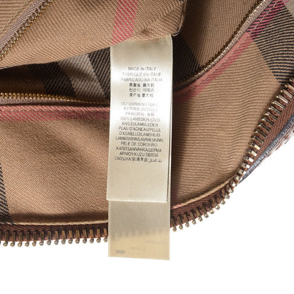 Burberry Lambskin Broguing Small Orchard Bowling Bag Dark Tan 7 of 14