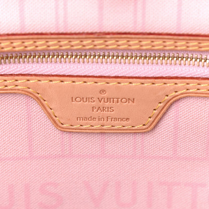 Louis Vuitton Damier Azur Neo Neverfull MM Rose Ballerine 6 of 9
