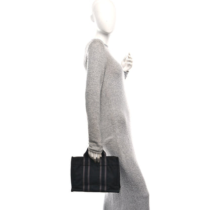 Hermes Canvas Tout Fourre PM Black 2 of 10