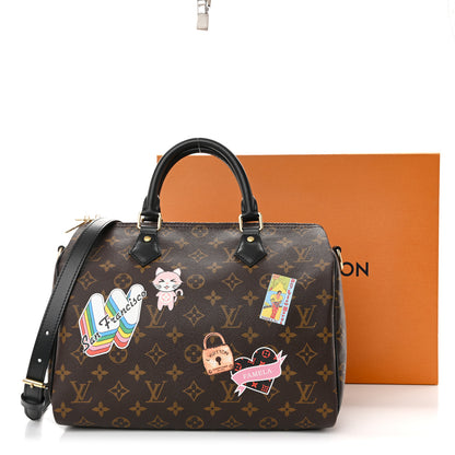 Louis Vuitton Monogram My World Tour Speedy Bandouliere 30 Black 10 of 10