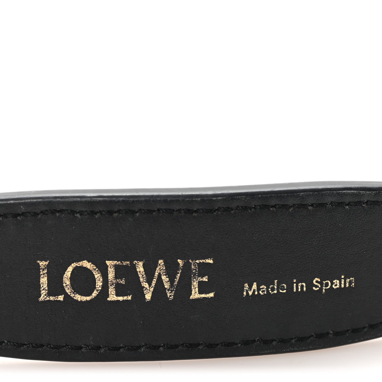 Loewe Calfskin Branded Short Strap Black 1777921 – FASHIONPHILE
