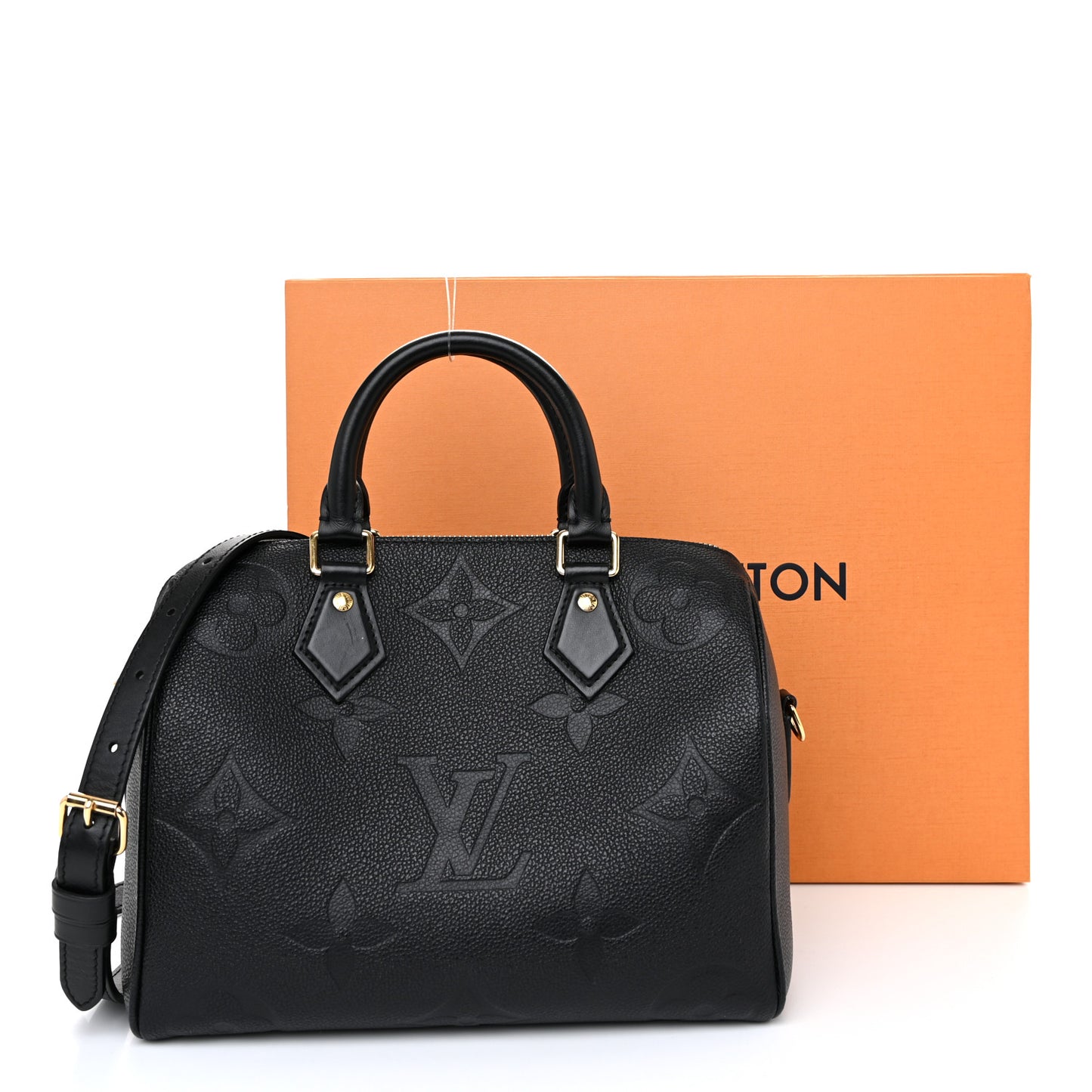 Empreinte Monogram Giant Speedy Bandouliere 25 Black