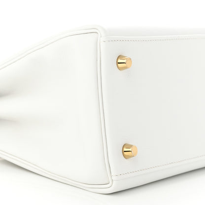 Hermes Evercolor Kelly Retourne 28 White 9 of 11