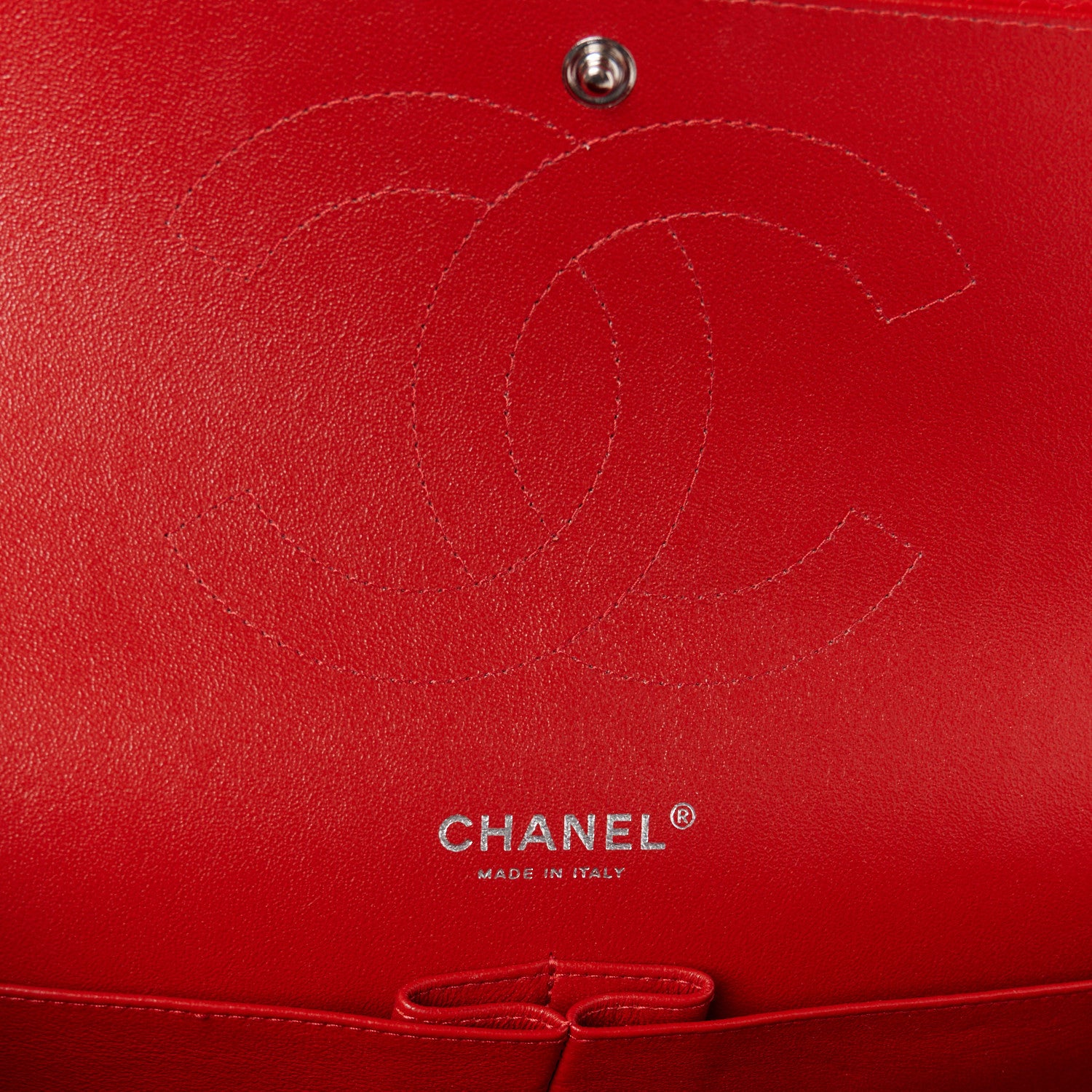 Chanel Caviar Quilted Jumbo Double Flap Red 6 of 11