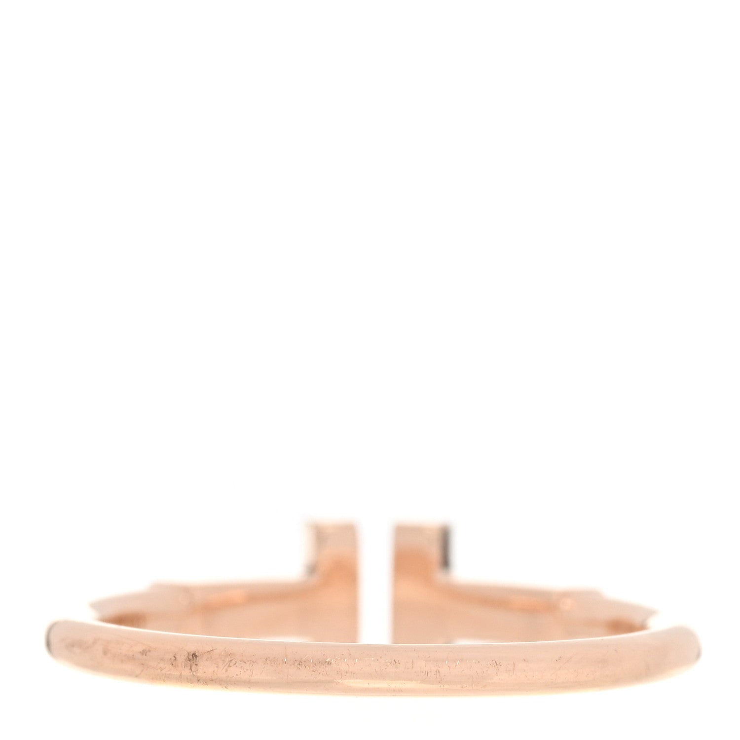 Tiffany 18K Rose Gold T Wire Ring 53 6.5 3 of 4