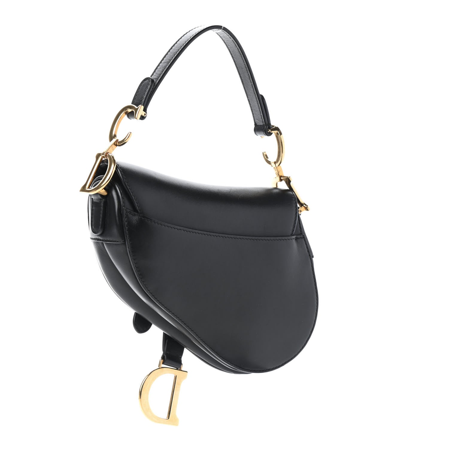 Christian Dior Calfskin Mini Saddle Bag Black 2 of 5