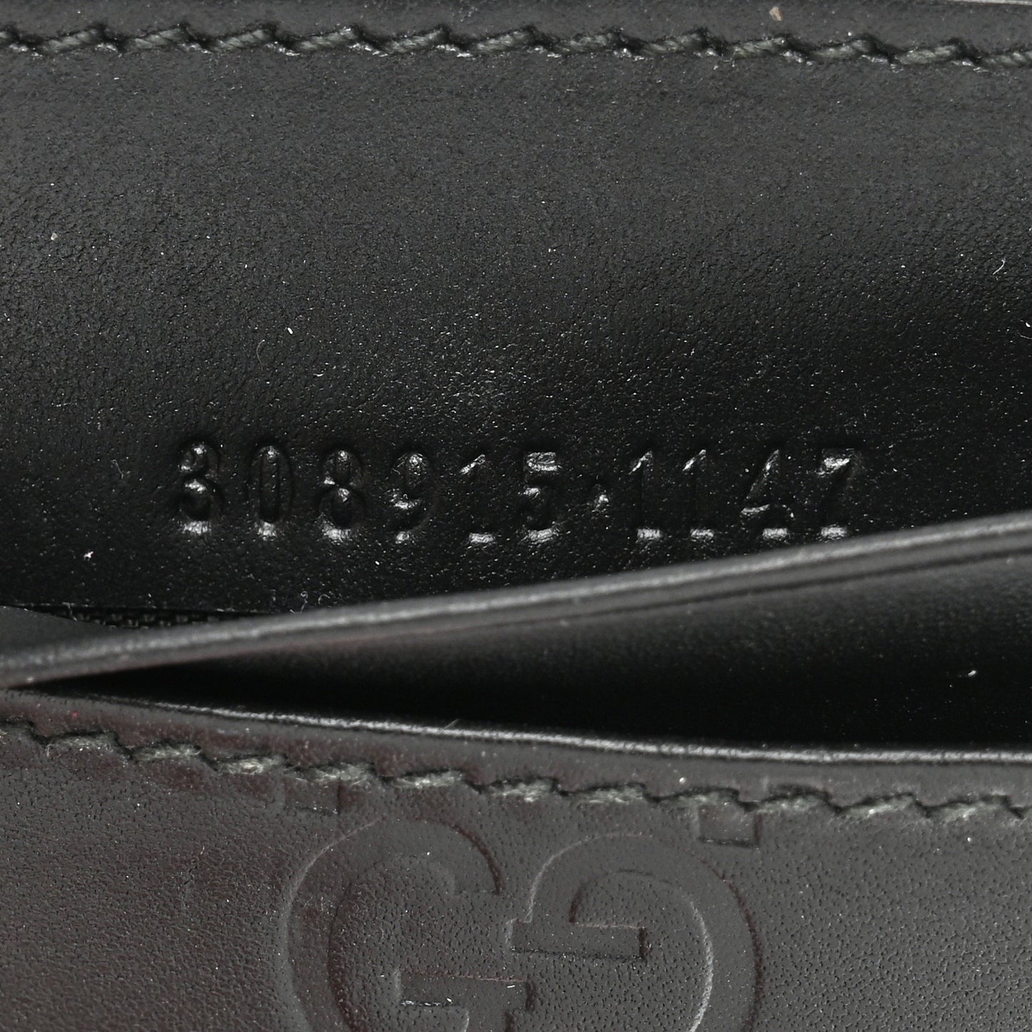 Microguccissima Card Holder Money Clip Black
