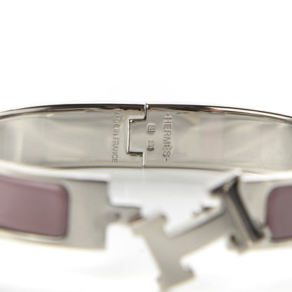 Hermes Enamel Narrow Clic Clac H Bracelet GM Dusty Rose 5 of 6