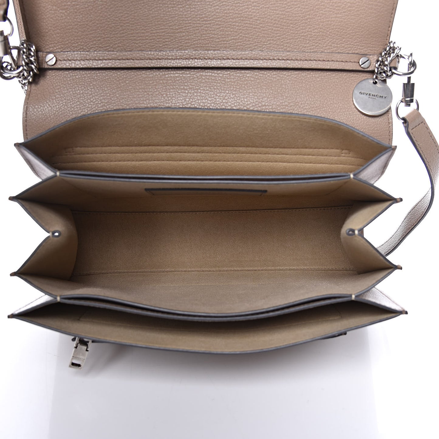 Sugar Goatskin Medium GV3 Shoulder Bag Linen