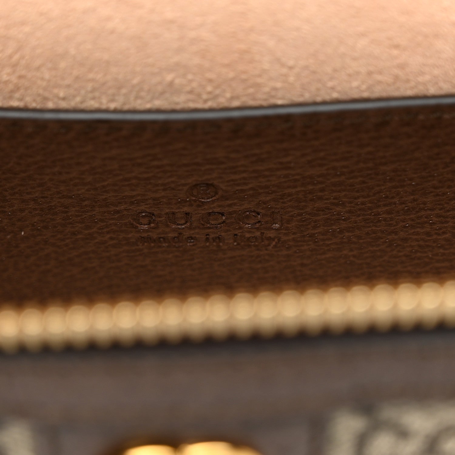 Gucci GG Supreme Monogram Textured Calfskin Web Mini Ophidia Top Handle Bag Beige Ebony New Acero 6 of 11