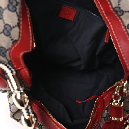 Gucci Monogram Acapulco Medium Hobo Navy 5 of 10