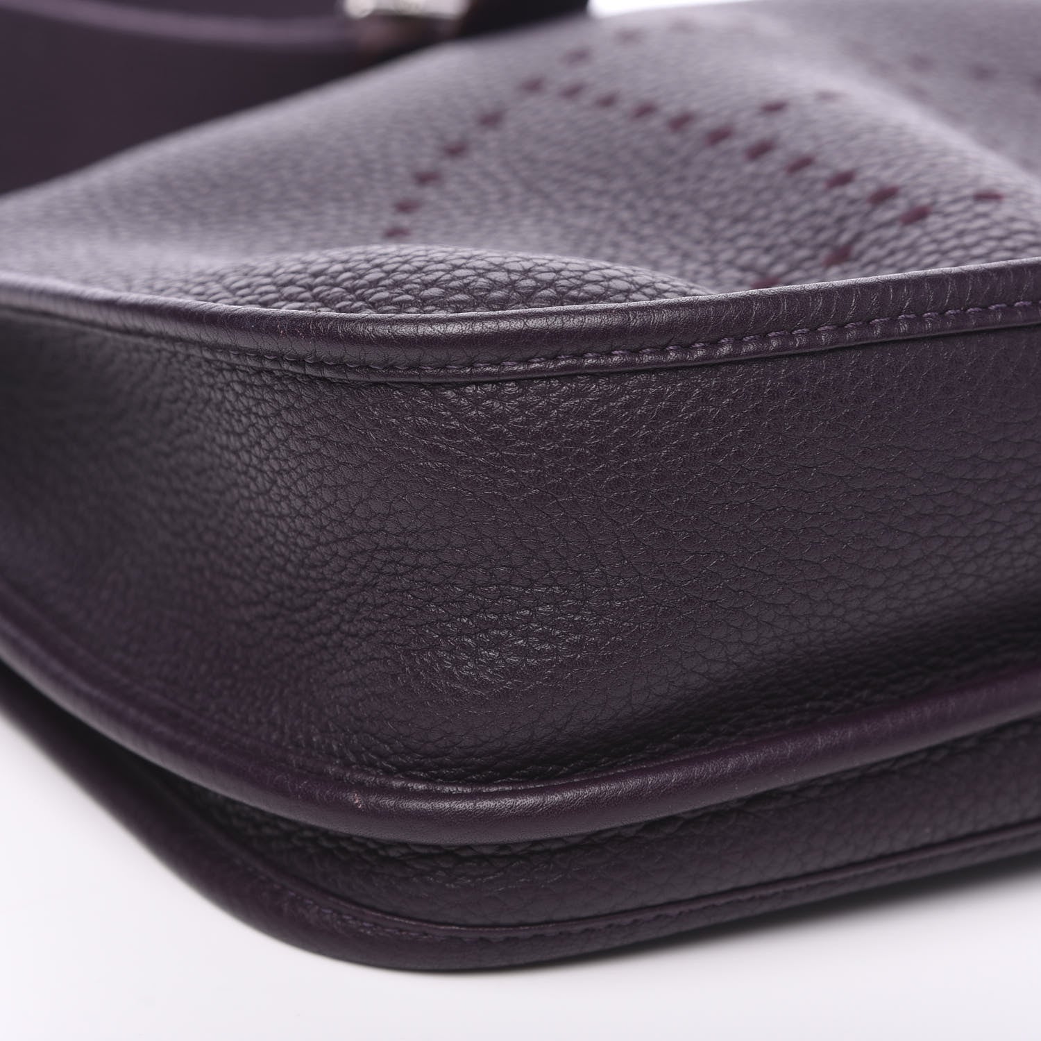 Hermes Taurillon Clemence Evelyne III PM Raisin 5 of 8