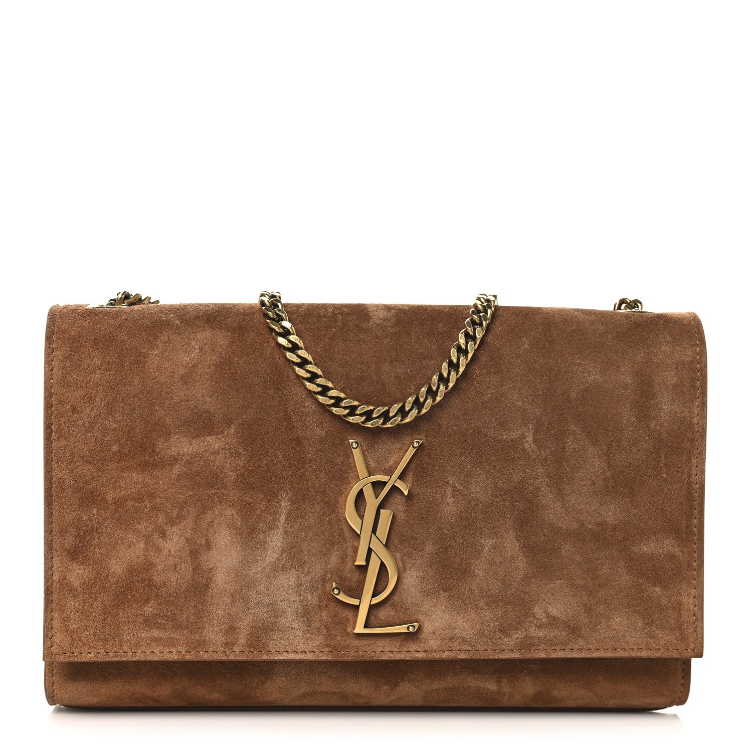 Saint Laurent Suede Medium Monogram Kate Satchel Macaron 1 of 10