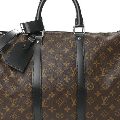 Louis Vuitton Monogram Macassar Keepall Bandouliere 45 6 of 8
