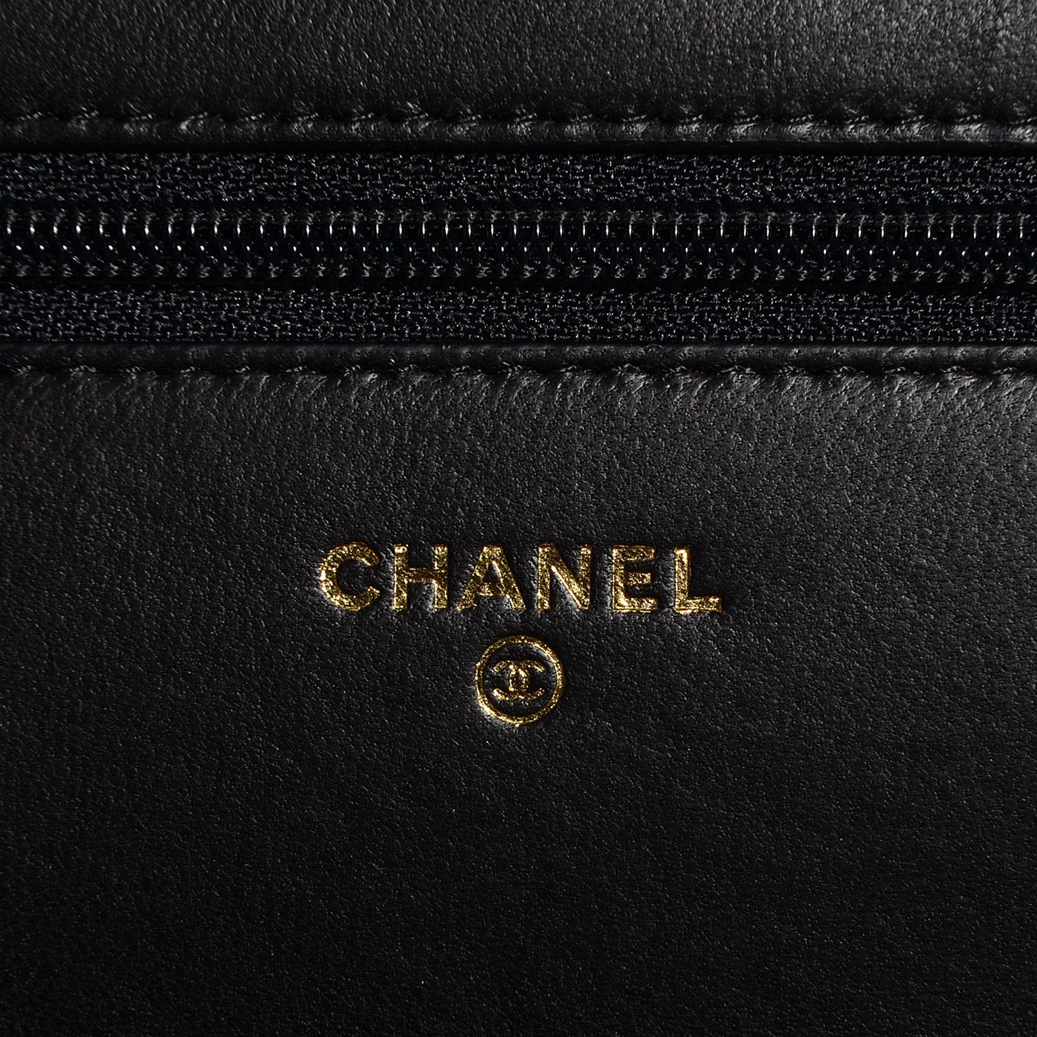 Chanel Lambskin Quilted Boy Wallet On Chain WOC Black 6 of 9