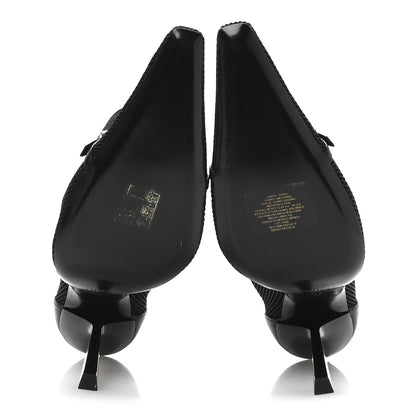 Saint Laurent Elba Applique Tulle Aston 115 Boots 39 Black 6 of 8