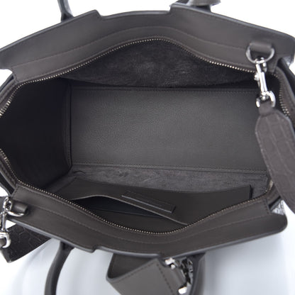 Saint Laurent Smooth Calfskin Crocodile Embossed Baby Monogram Downtown Cabas Earth 6 of 8