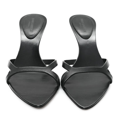 Saint Laurent Calfskin Maine Liscio Carla 60 Mules 37 Black 3 of 10