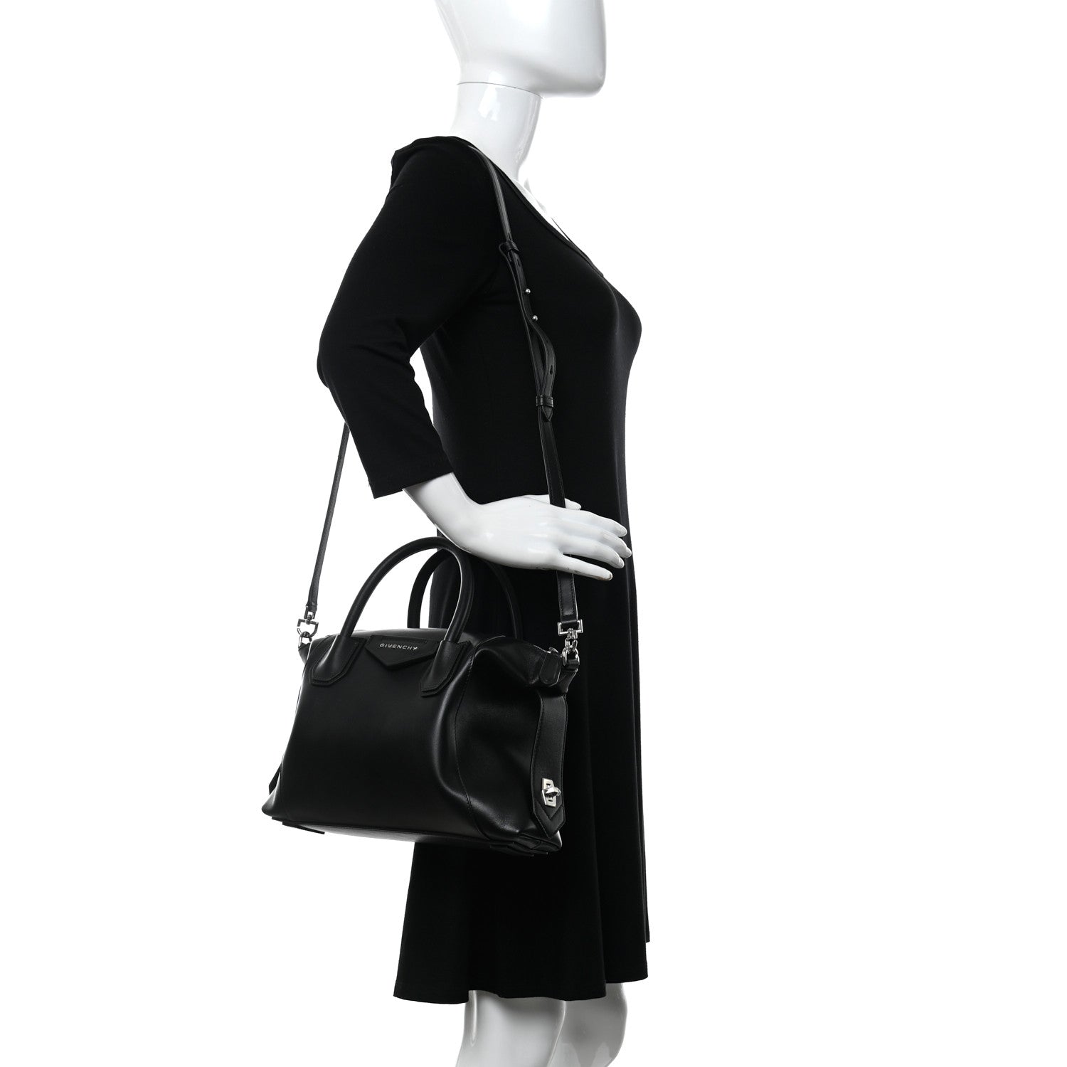 Givenchy Smooth Calfskin Small Soft Antigona Black 2 of 9