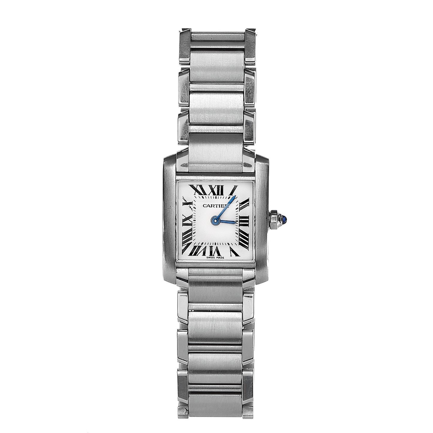 Stainless Steel 20mm Tank Francaise Quartz Watch