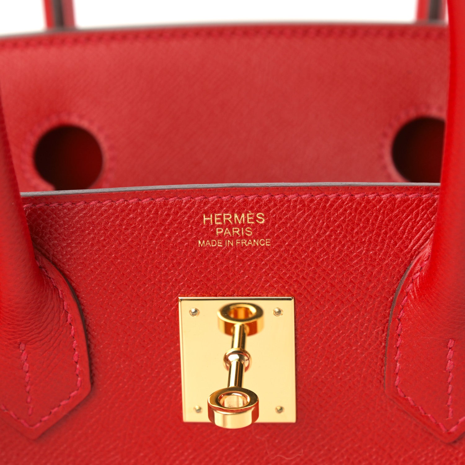 Hermes Epsom Birkin 30 Rouge Casaque 6 of 11