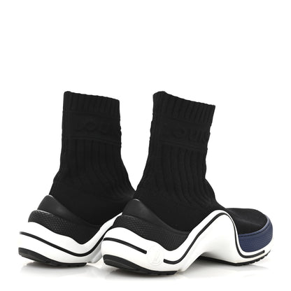 Louis Vuitton Stretch Textile LV Archlight Sneaker Boots 36 Black Blue 5 of 10