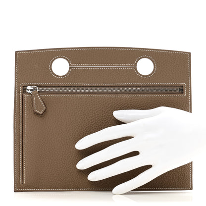 Hermes Togo Backpocket Pouch 30 Etoupe 2 of 7