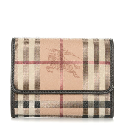Burberry Haymarket Check Medium Bellfield ID Wallet Chocolate 1 of 6